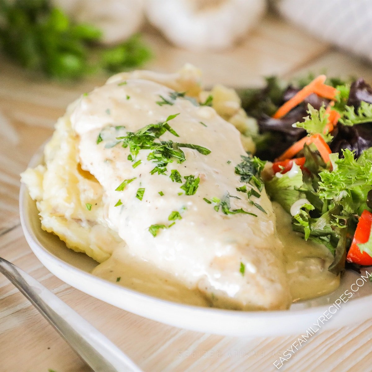 Crockpot Creamy Garlic Parmesan Chicken