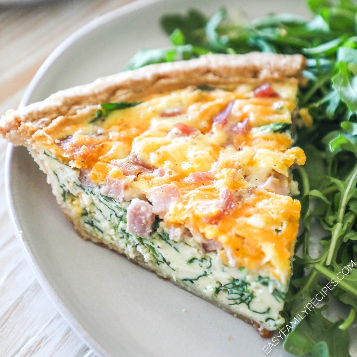 Ham and Spinach Quiche