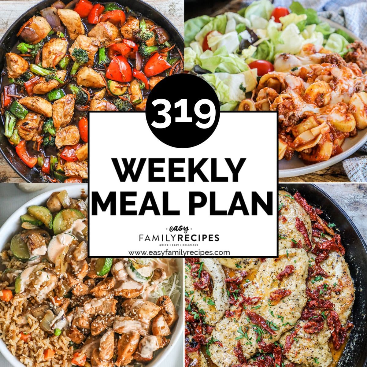 Weekly Meal Plan – 319